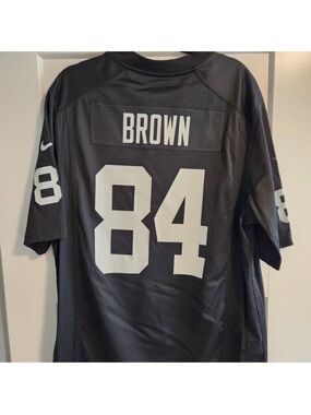 Antonio brown black raiders NFL nike football jersey #84 men’s large